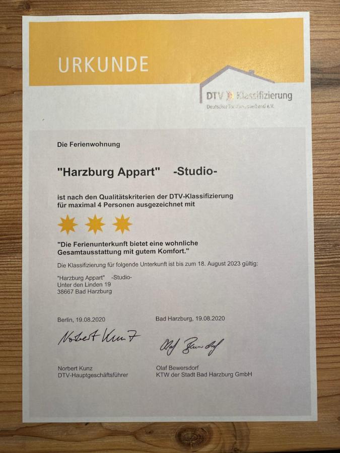 Apartament Harzburg Appart Unter Den Linden 19 Bad Harzburg Zewnętrze zdjęcie